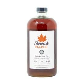 quart glass bottle vermont maple syrup