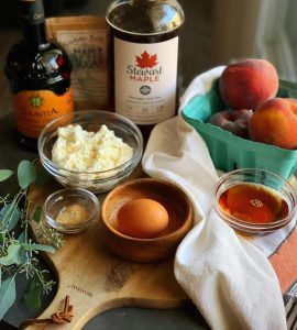Peach Ricotta Tart Recipe Ingredients Stewart Maple