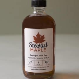 Stewart Maple Vermont Maple Syrup Half-Pint Glass Bottle