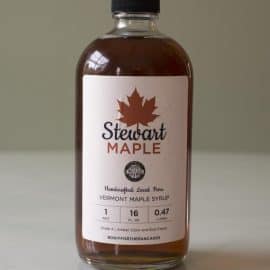 Stewart Maple organic vermont maple syrup glass pint