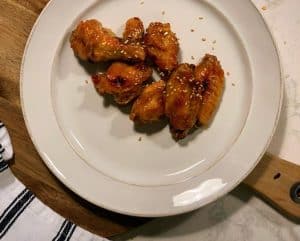 Baked Maple Garlic Chicken Wings Crispy
