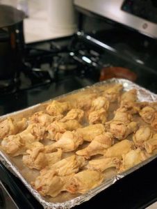 Maple Garlic Chicken Wings for baking