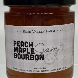 peach maple bourbon jam